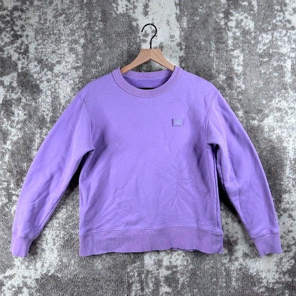 Acne Studios Other - Acne Studios Ferris Face Crew Neck Pullover Sweatshirt Purple Size XS Unisex
